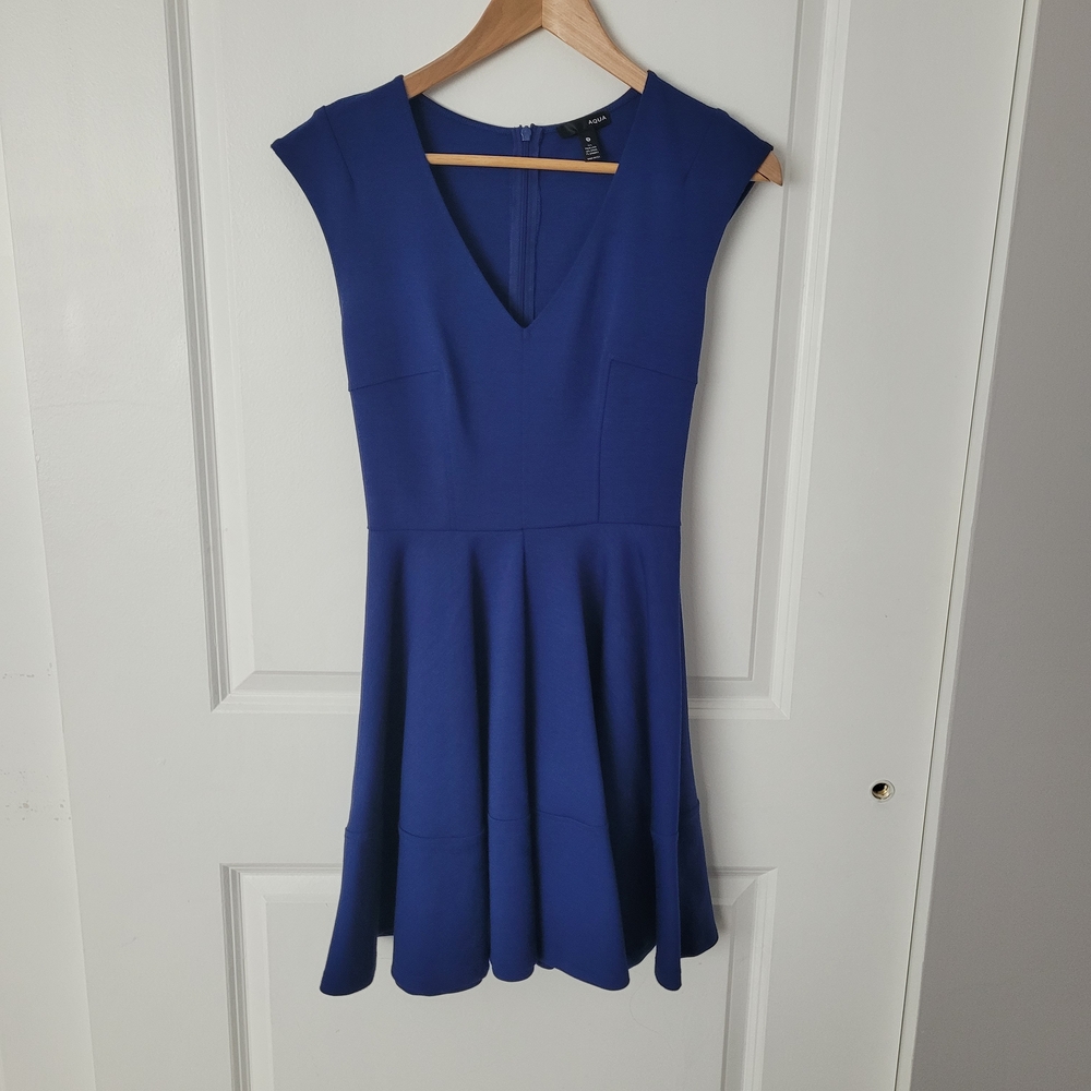 Aqua Royal Blue Mini Dress